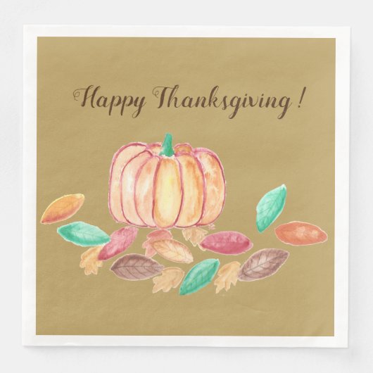 感謝祭紙ナプキン (正面)
