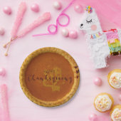 感謝祭紙プレートとパンプキンパイ ペーパープレート (パーティー)