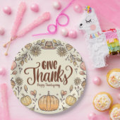 感謝祭紙プレート ペーパープレート (パーティー)