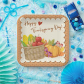 感謝祭紙プレート ペーパープレート (パーティー)