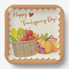 感謝祭紙プレート ペーパープレート