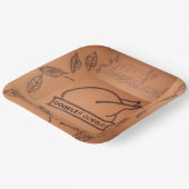 感謝祭紙プレート ペーパープレート (傾斜あり)