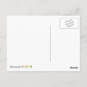 感謝祭紙切り出しかわいいことわざ ポストカード (裏面)