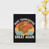 感謝祭素晴らし再びおもしろいトランプ2024 カード (黄色い花)