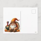 感謝祭素朴かぼちゃの水彩秋 シーズンポストカード (裏面)