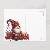 感謝祭素朴かぼちゃの水彩秋 ポストカード (裏面)