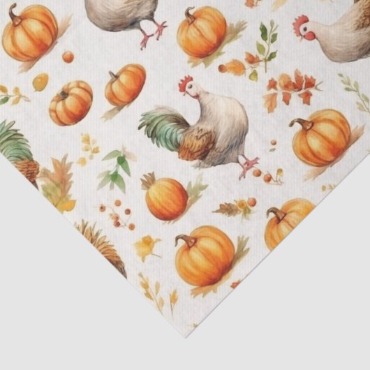 感謝祭素朴かぼちゃを切り離す水色 薄葉紙 (詳細)