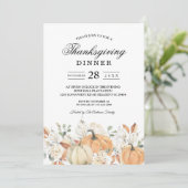 「感謝祭素朴のカボチャ 招待状 (スタンド正面)