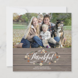 感謝祭素朴の写真カード シーズンカード