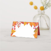 感謝祭素朴の国紅葉 プレイスカード (裏面)