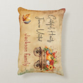 感謝祭素朴カートの装飾アクセント枕 アクセントクッション (裏面(縦))