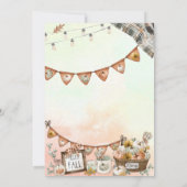 感謝祭素朴ディナーパンプキン 招待状 (裏面)