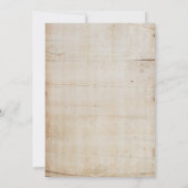 感謝祭素朴ディナーパーティの招待状 招待状 (裏面)