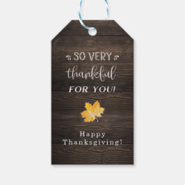 感謝祭素朴メッセージカード ギフトタグ
