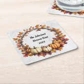 感謝祭素朴会 スクエアペーパーコースター (アングル)