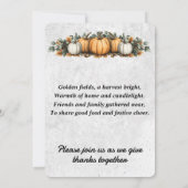 感謝祭素朴会 招待状 (裏面)