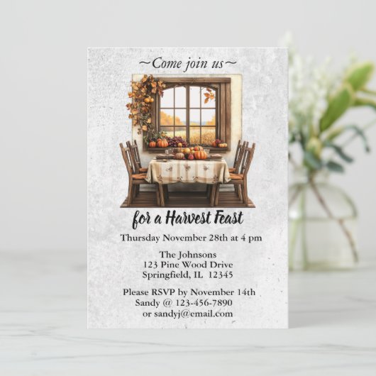 感謝祭素朴会 招待状 (スタンド正面)