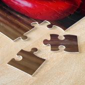 感謝祭素朴収穫の果物と野菜 ジグソーパズル (側面)