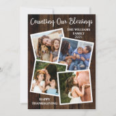 感謝祭素朴数の私たちの恵み4写真 シーズンカード (正面)