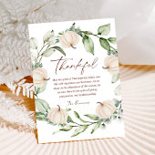 感謝祭素朴秋カボチャリースグリーナリー シーズンカード