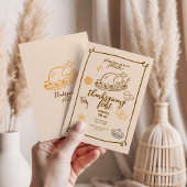 感謝祭素朴秋ディナー 招待状