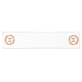 感謝祭素朴秋リース |モノグラム ショートテーブルランナー (横)