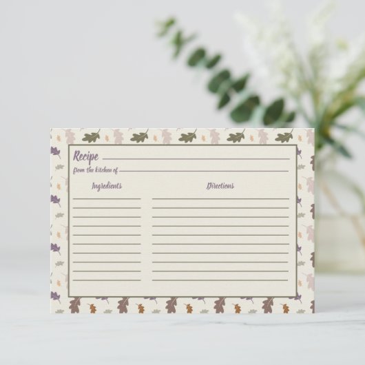 感謝祭素朴紅葉レシピ (スタンド正面)