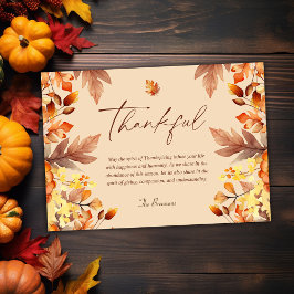 感謝祭素朴紅葉感謝祭 シーズンカード