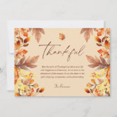 感謝祭素朴紅葉感謝祭 シーズンカード (正面)