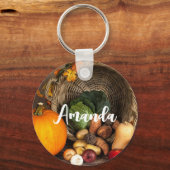 感謝祭素朴表の豊作 キーホルダー (正面)