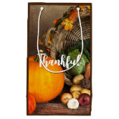 感謝祭素朴表の豊作 スモールペーパーバッグ (正面)