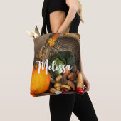 感謝祭素朴表の豊作 トートバッグ (クローズアップ)