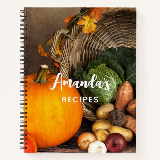 感謝祭素朴表の豊作 ノートブック (正面)