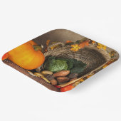 感謝祭素朴表の豊作 ペーパープレート (傾斜あり)