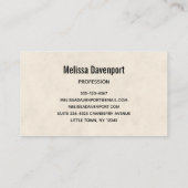 感謝祭素朴表の豊作 名刺 (裏面)