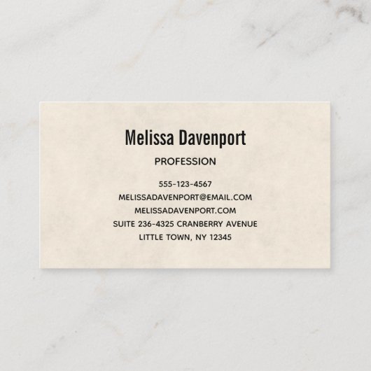 感謝祭素朴表の豊作 名刺 (裏面)