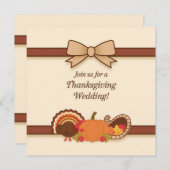 感謝祭結婚の 招待状 (正面/裏面)
