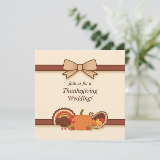 感謝祭結婚の 招待状 (スタンド正面)