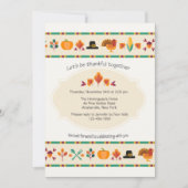 感謝祭縁ど招待状 招待状 (正面)