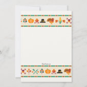 感謝祭縁ど招待状 招待状 (裏面)