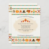 感謝祭縁ど招待状 招待状 (正面/裏面)