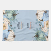 感謝祭聖なる書物、 経典ファミリーネームタイポグラフィ キッチンタオル (横)