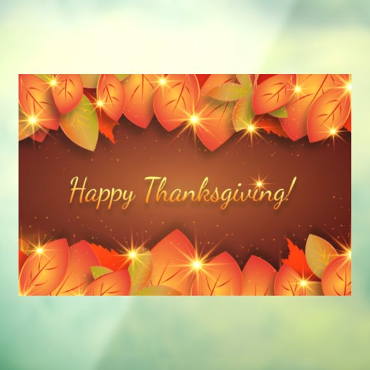 感謝祭葉の窓にしがみつく ウィンドウサイン (シート3)