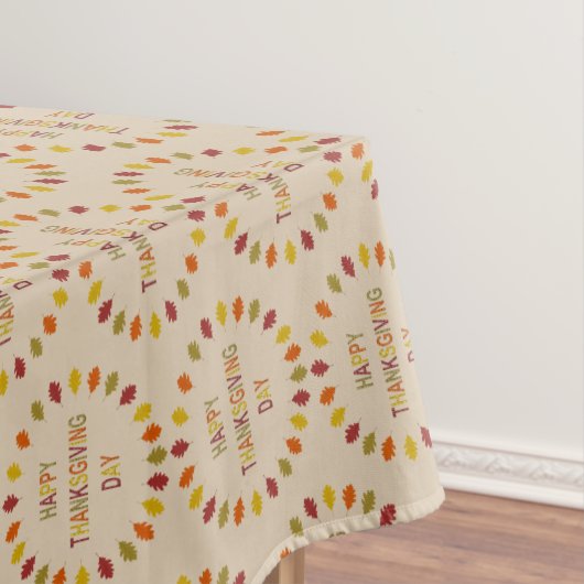 感謝祭葉オークパターン（の模様が）あるズ テーブルクロス (インサイチュ)
