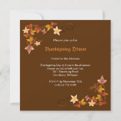 感謝祭葉秋テーマ 招待状 (裏面)