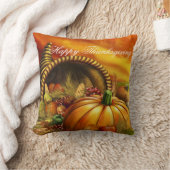 感謝祭装飾用クッション/秋収穫 クッション (ブランケット)