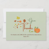 感謝祭詩篇107:1 | クリスチャンカスタムファミリー シーズンカード (正面)