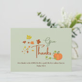 感謝祭詩篇107:1 | クリスチャンカスタムファミリー シーズンカード (スタンド正面)