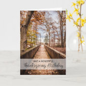 感謝祭誕生日 カード (黄色い花)