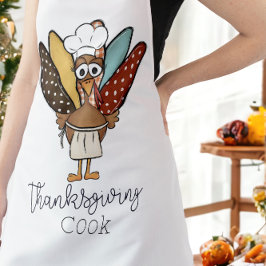感謝祭調理師おもしろいトルコ エプロン